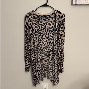 Torrid Leopard Print Open Cardigan